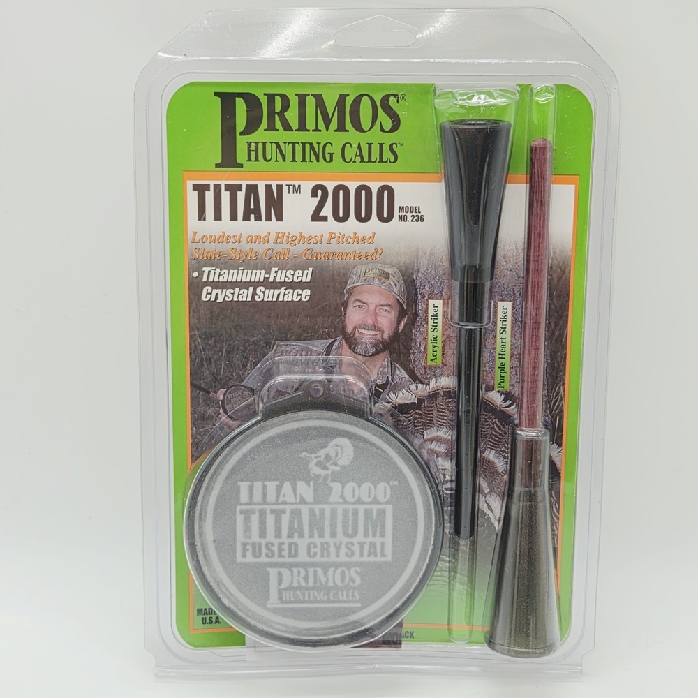 NEW Primos Titan 2000 Titanium Fused Turkey Call Loudest Highest Pitch #236 NOS